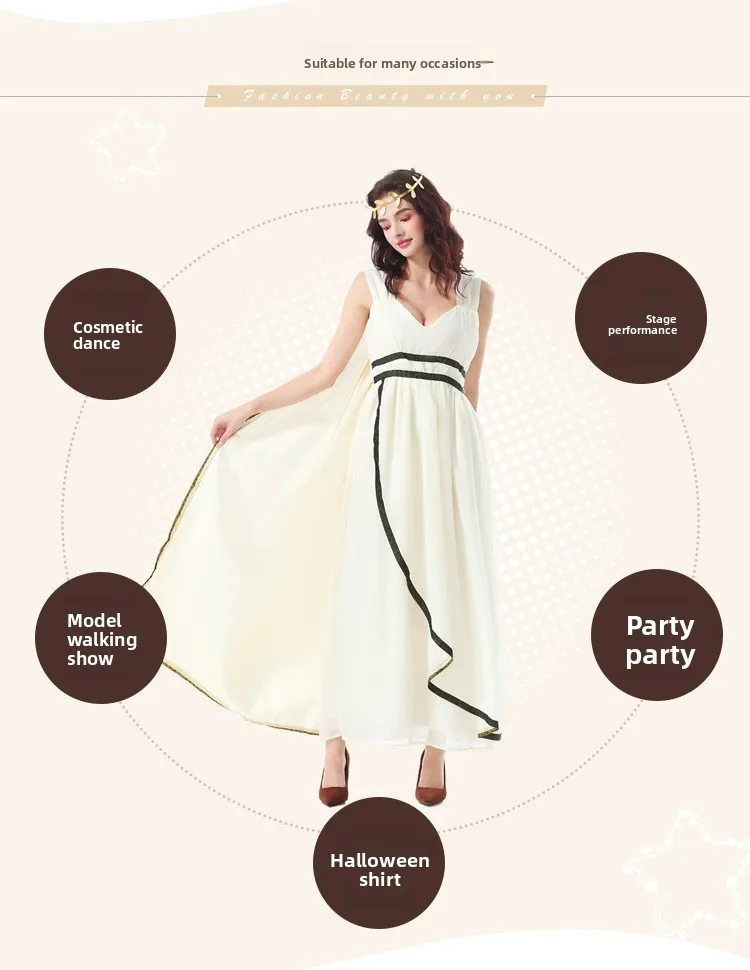 

Костюм на Хэллоуин, средневековый древнегреческий римский миф, персонаж, вуаль, платье, костюм