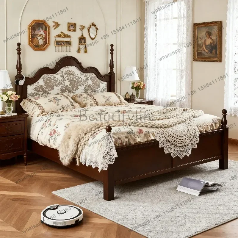 House Bedrooms Double Bed Queen Size Couples Storage Luxury Modern Double Bed Headboards Room Camas De Dormitorio Home Furniture