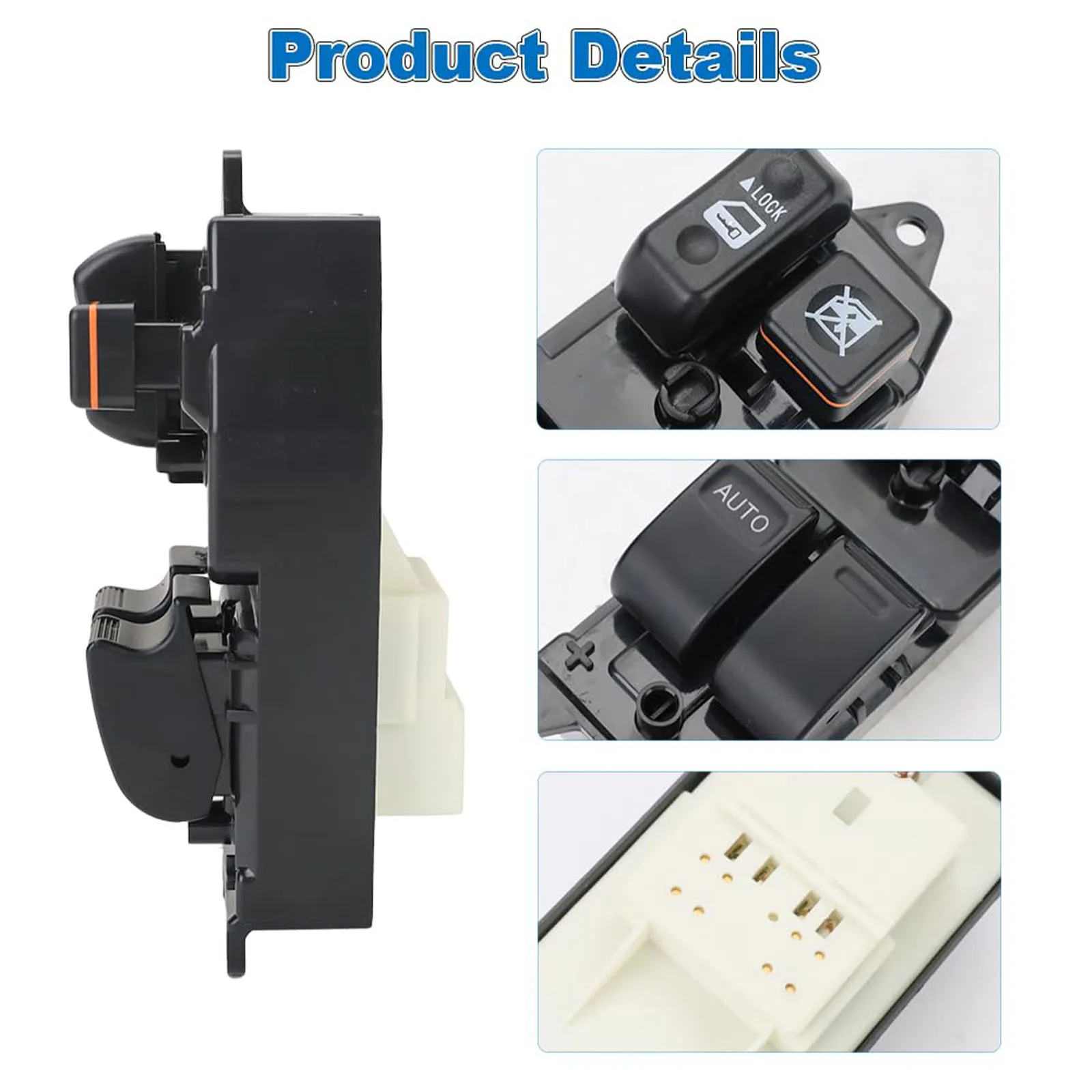 

Car 84820-10100 8482010100 84820-35100 8482035100 For Toyota Yaris Hiace 1999-2005 Left Hand Driver Power Master Window Switch