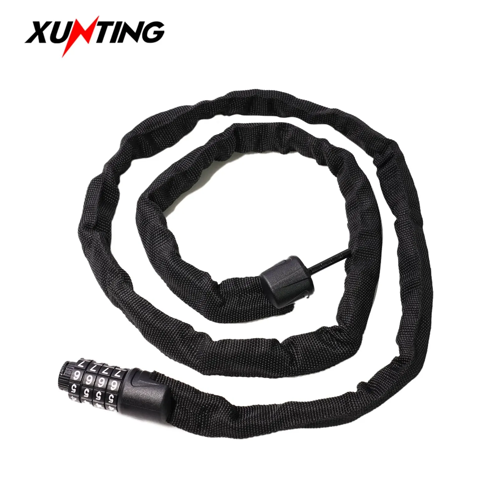 Xunting Bike Lock 4 Digit Code Combination Security Lock 77cm for Bicycle Equipment MTB Anti-theft Lock Mount Bike Accessories