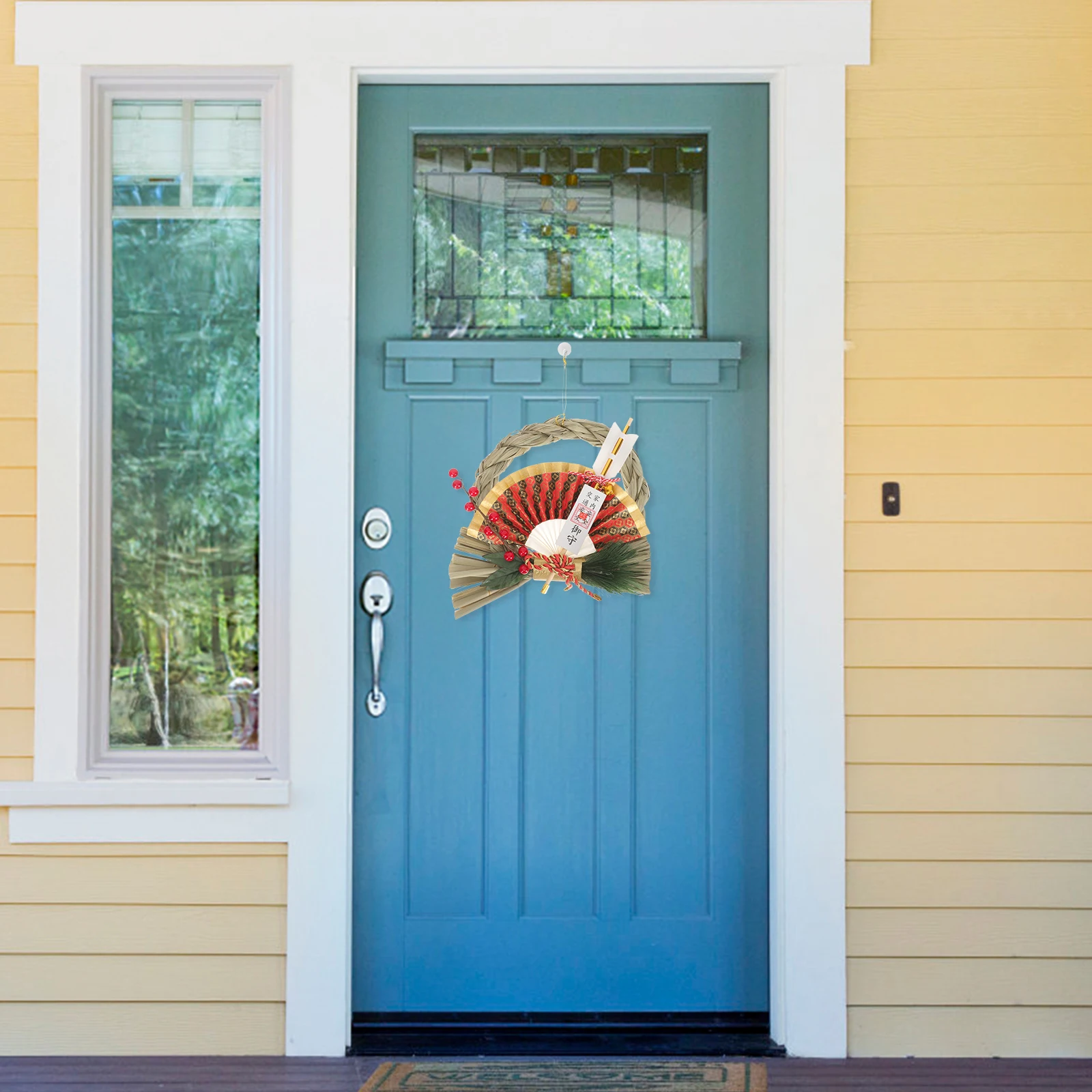 

New Year Wall Hanging Ornament Japanese Style Decor Bamboo Paper Craft For Home Restaurant Shop Sushi Decor Party