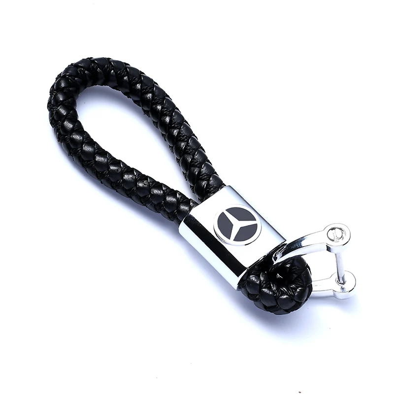 2024 Women Rope Leather Key Chain Luxury Car Keychain For Mercedes Benz AMG W204 W205 W212 W213 W222 X153 W176 W177 Accessory