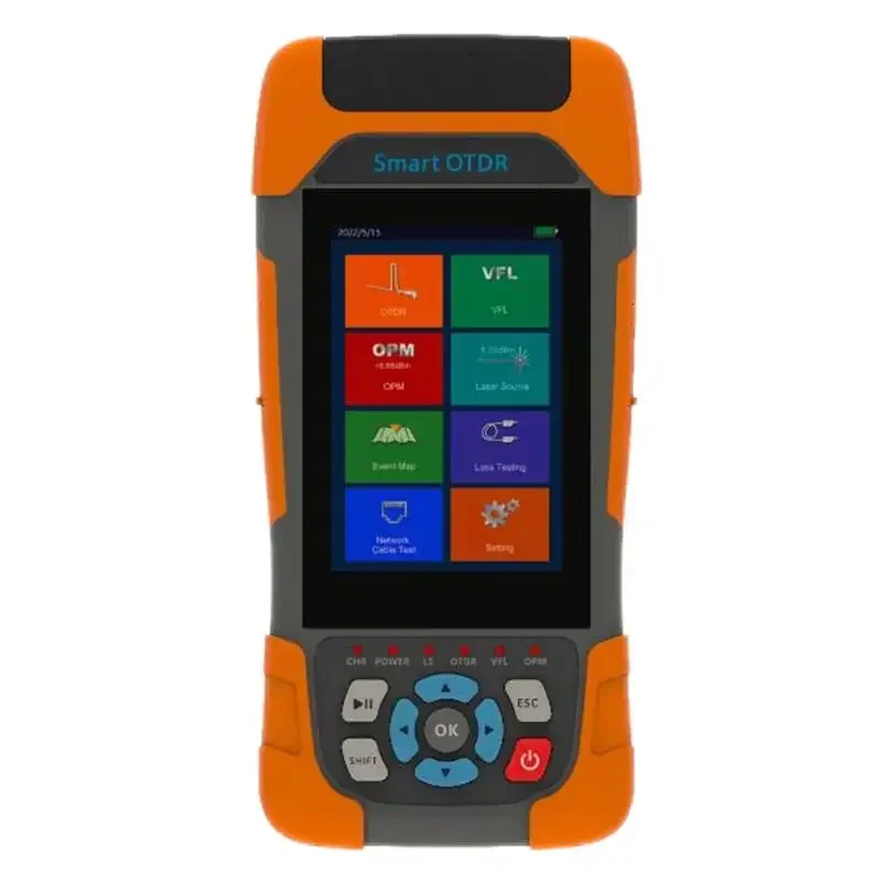 

OTDR 9 Functions VFL OLS OPM Event Map 1625nm 22dB Fiber Tester Optical otdr Mini Fiber Optic OTDR