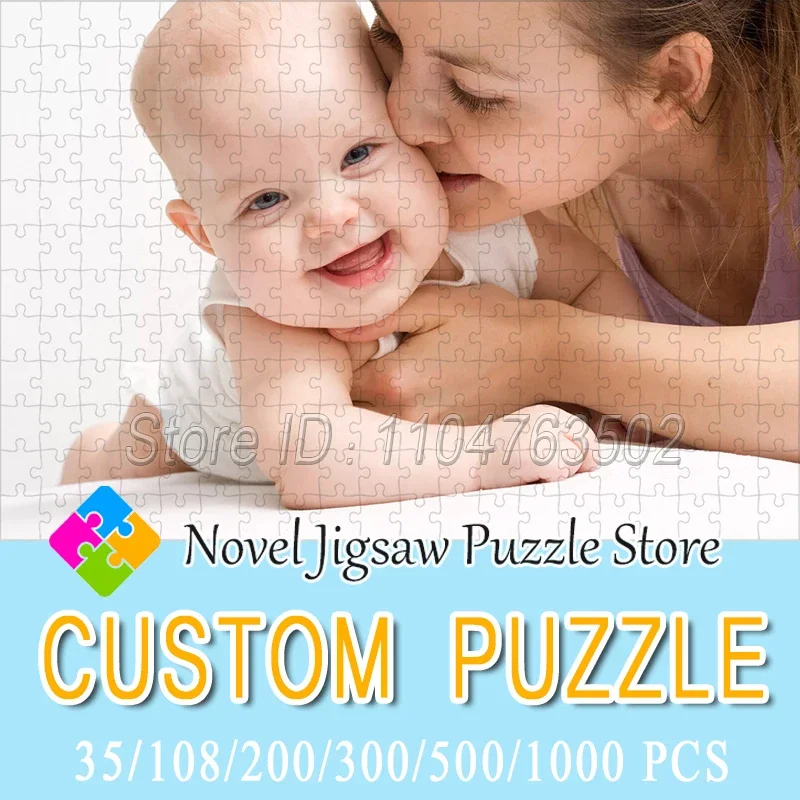Puzzle Personalizzato con Foto, Puzzle di Alta Qualità con Immagine Personalizzata, Regalo per la Crescita del Bambino, Anniversario, Festival, Giocattoli Fatti a Mano