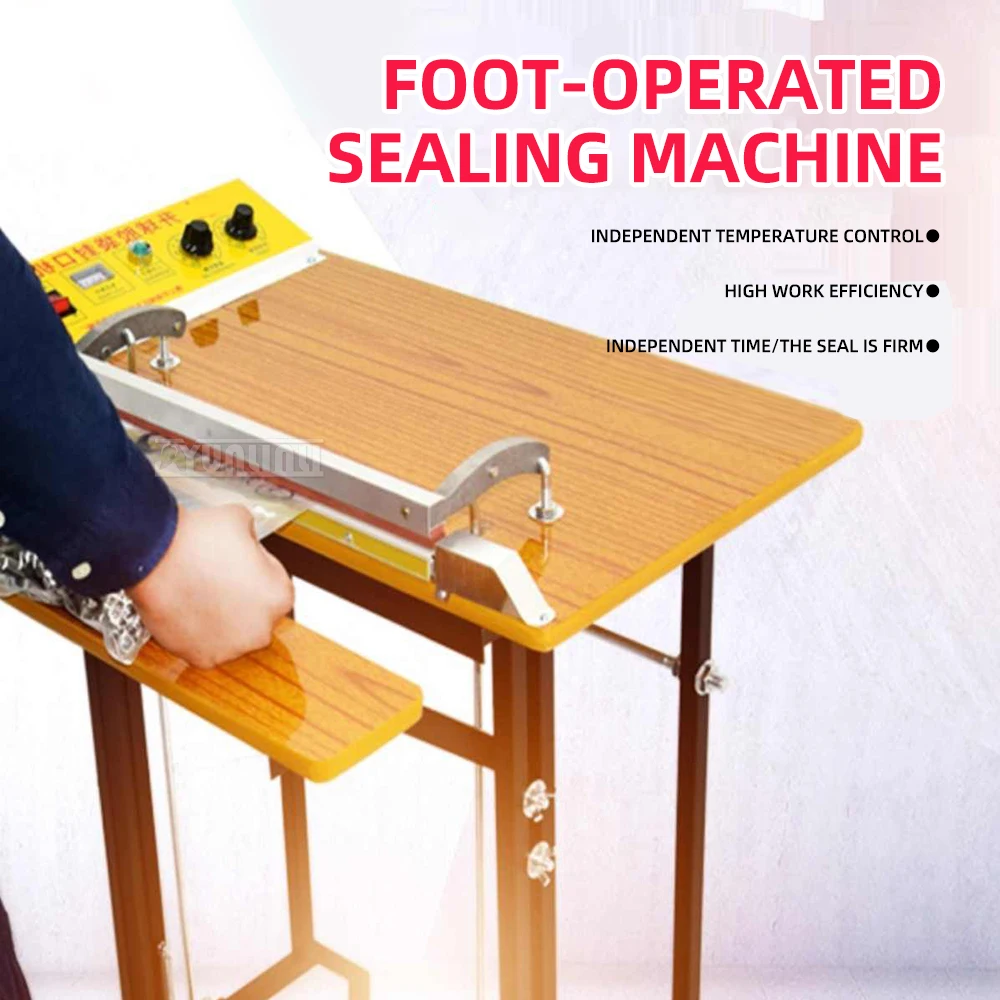 

Pedal Plastic bag sealing machine PVC heat shrinkable film sealing and cutting machine POF film Packaging machine 220V
