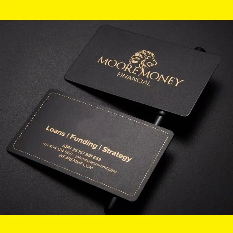 

Custom PVC Business Card Design Logo Name Plastic Waterproof Double Sided Frosted Thank You Card Postcard 0.38mm85.5x54mm