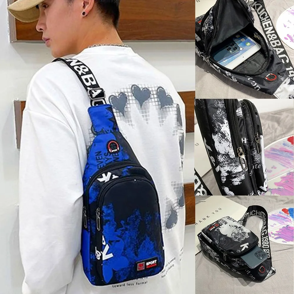 Water Proof Chest Bag Multifuntional Fanny Pack Sport Shoulder Sling Backpack Hot Stamping Letters Lightweight Waist Bags