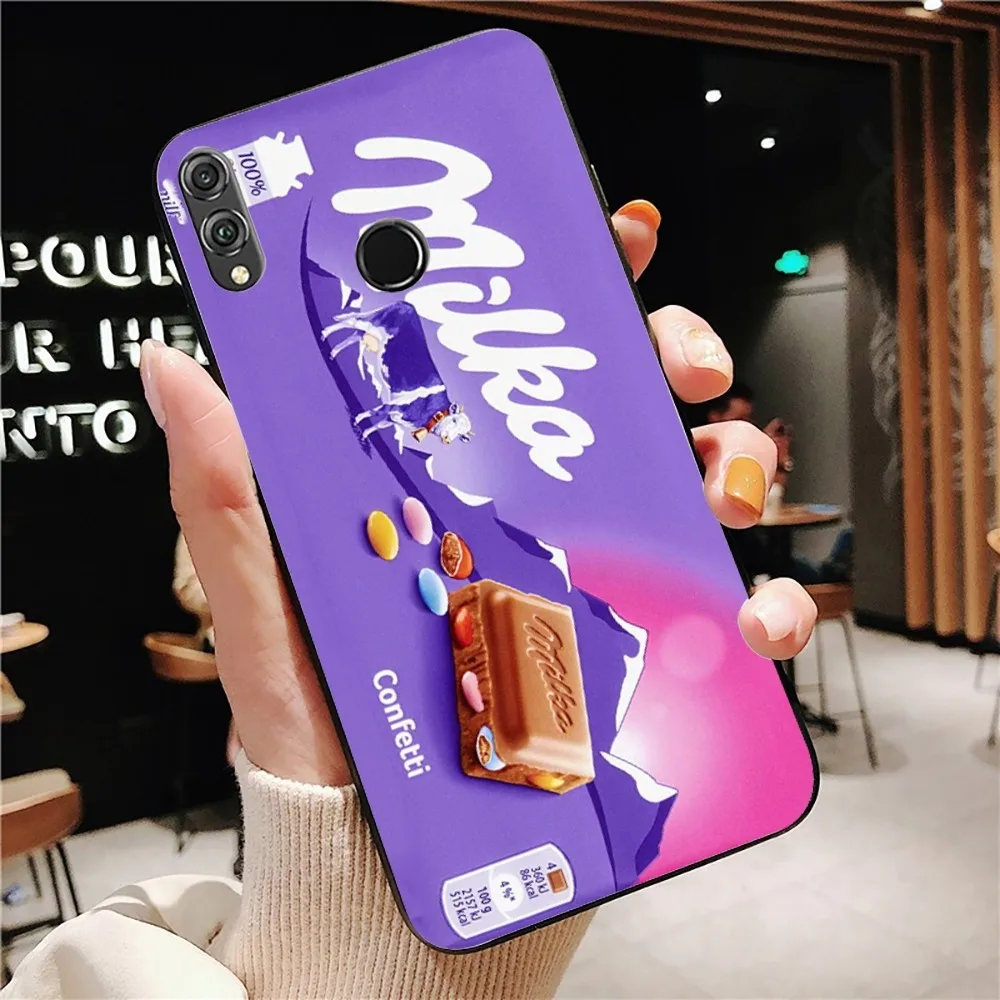 Chocolate Milka Box Phone Case For Huawei Honor 10 lite 9 20 7A 9X 30 50 60 70 pro plus Soft Silicone Cover