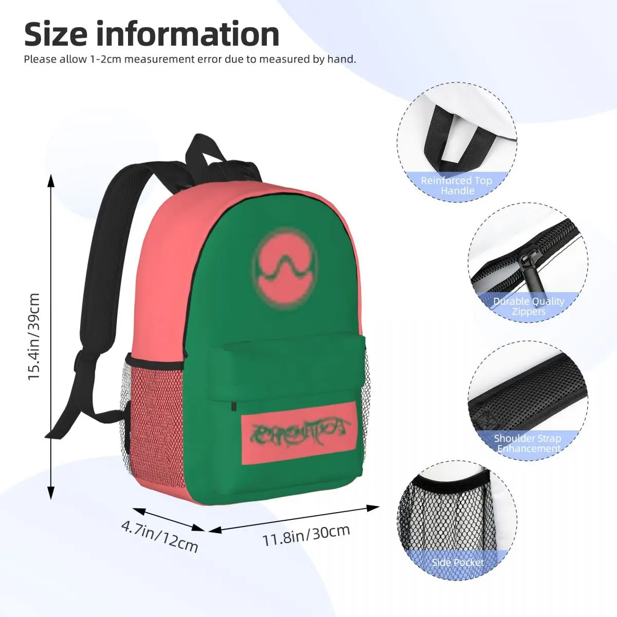 Gaga Planet Backpack New Female Fashion High Capacity Waterproof College Backpack Trendy Laptop Travel Book Bag 15inch