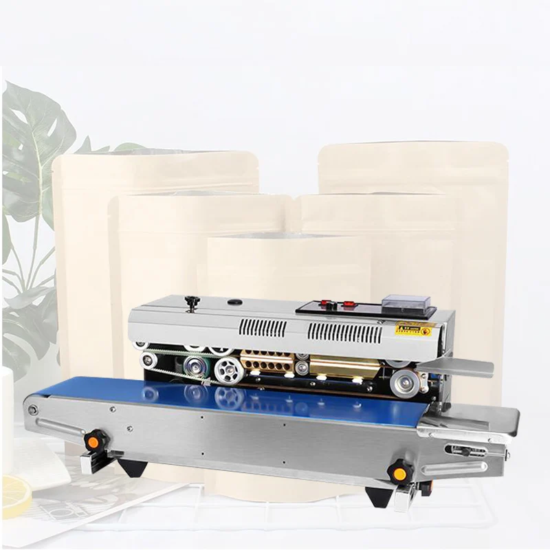 110V 220V   Plastic Bag Film Packaging Machine Commercial Continuous Sealing Machine