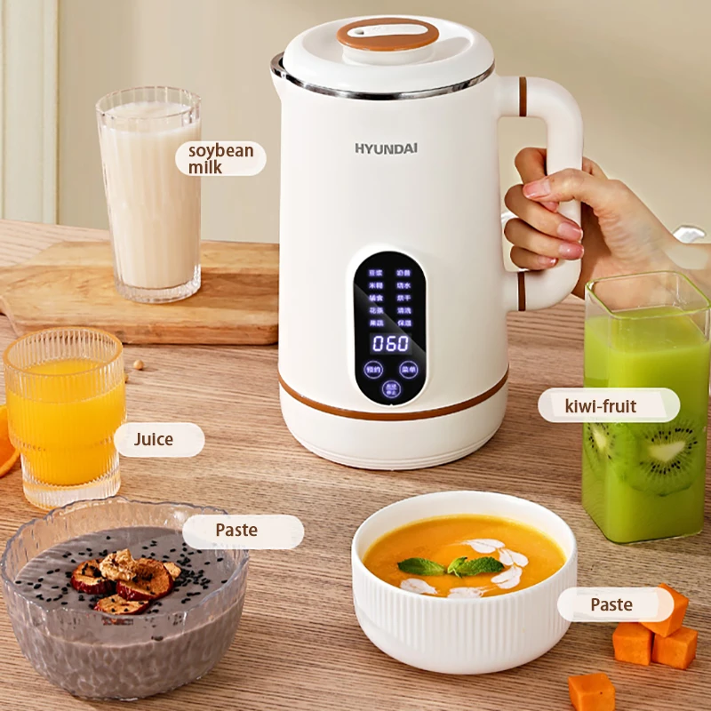 Portable Soybean Milk Machine10-leaf Blade Wall Breaking Machine Juicer Paste Multifunction Blender Food Processer 600/800ml