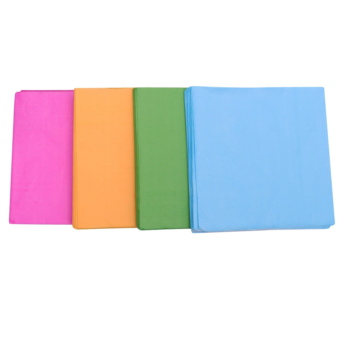 

80 Pcs Mats Cocktail Party Paper Towel Napkin Solid Color Tissue Square Handkerchief