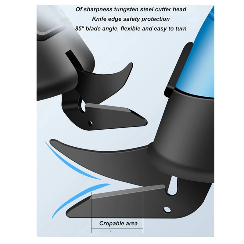 Tesoura elétrica sem fio resistente, para cortar tecido USB Re-Able Cutter Shear Tools com 2 lâminas Shears-AT64