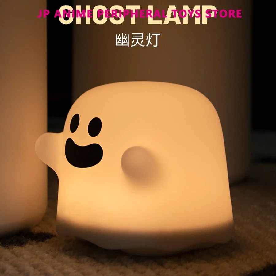 Halloween Ghost Night Light ABS Table Lamp Cute Ghost Nightlights Festival Party Decoration Cartoon Kid  Halloween Gift