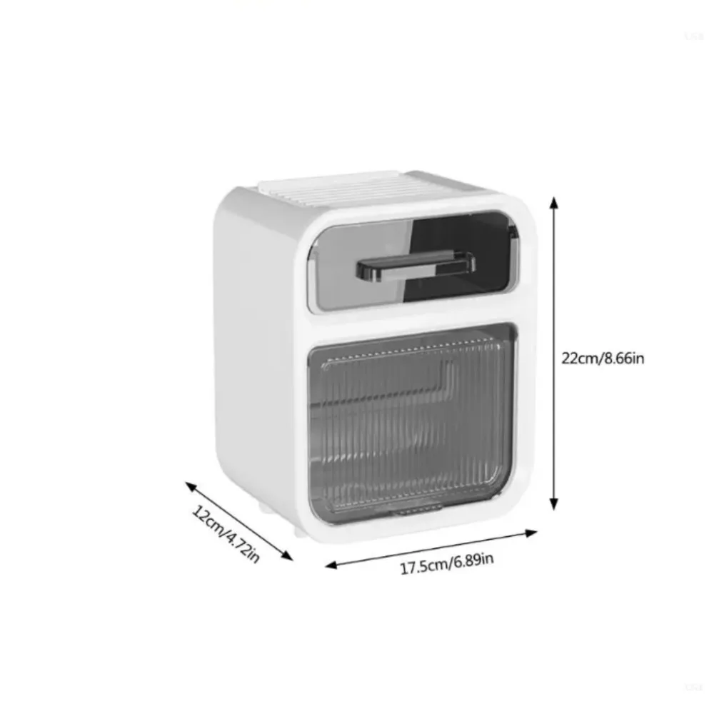 

Drawer Box Waterproof Tissue Dispenser Sanitary Pad Storage Wall Mounted Wall Mount Storage Box Paper Roll Holder