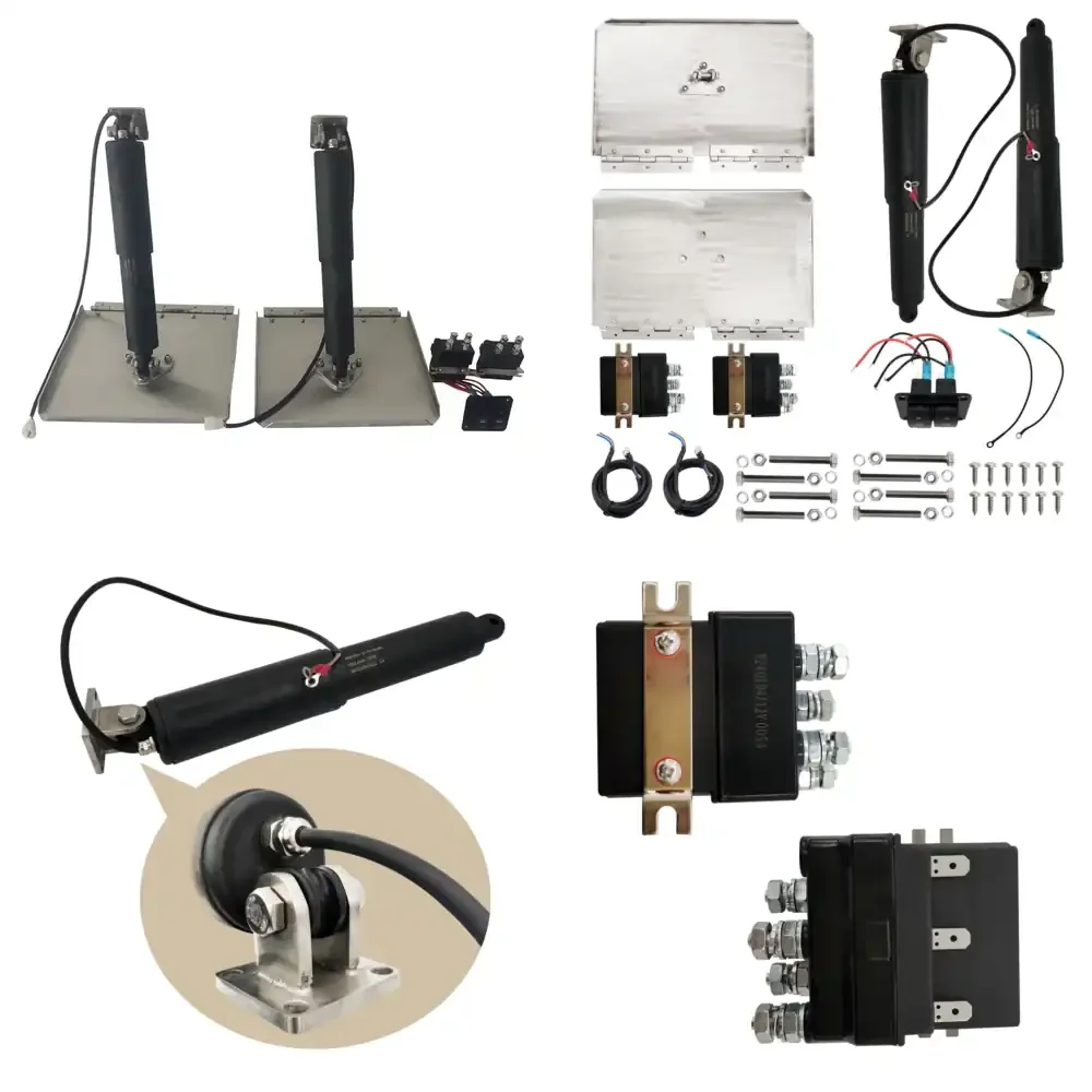 Qwinn 2026 Hot sell Bolt Electric Trim Tab System Stainless Steel Includes Integrated Helm Control Actuators Wires Harnesses