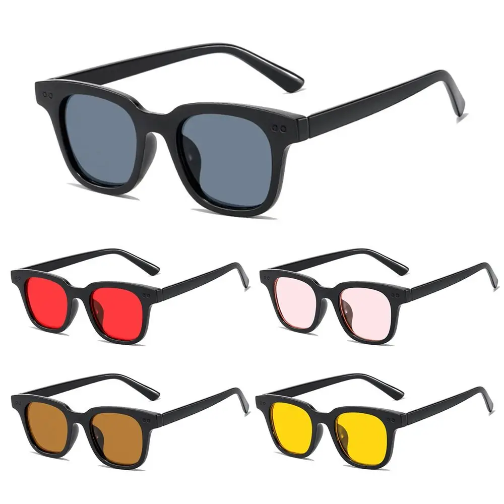 

Vintage Colorful Square Frame Sunglasses Summer Luxury Shades UV Protection Ocean Lens Sun Glasses for Women & Men