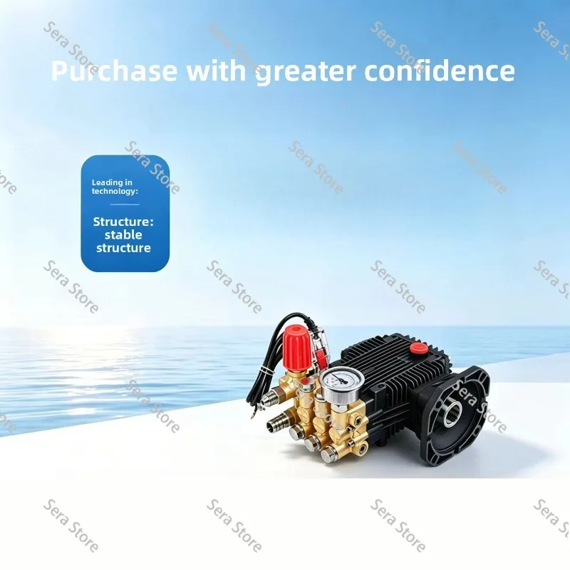 Ultra High Pressure Plunger Pump Head Pure Copper Core Commercial Car Washer Replacement Pump Assembly