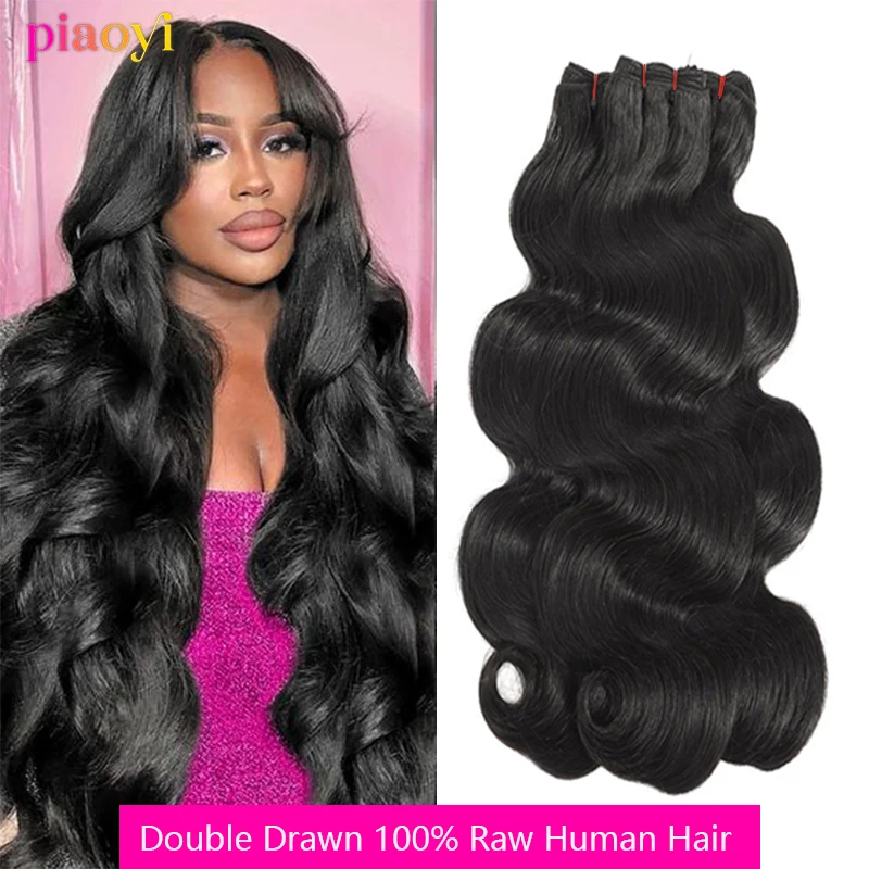 15A Extensions de cheveux humains non traités à double tirage 15A 100 % cheveux humains crus vietnamiens Body Wave, qualité supérieure, super affaire