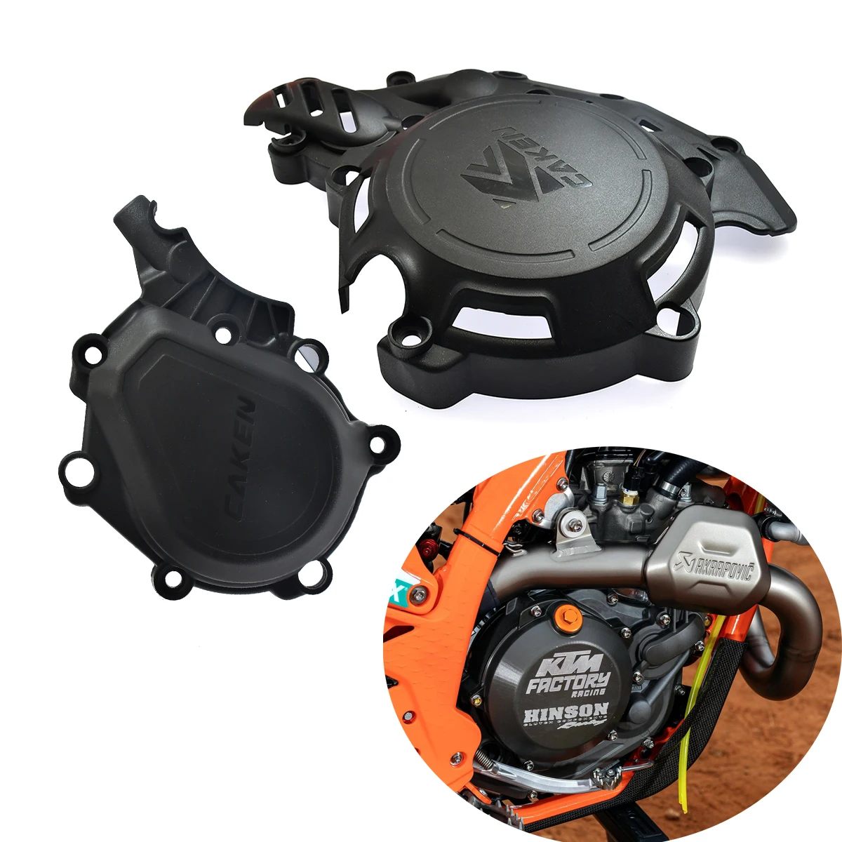 For Husqvarna 2024 FC450 FE450 FE501 FC FE 450 501 Engine Clutch Guard Water Pump Cover Ignition Protector For KTM EXCF SXF XCF