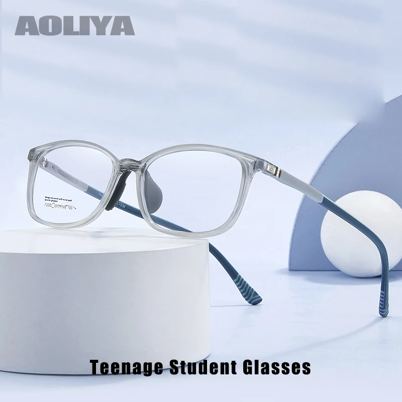 

AOLIYA Teenage Student Glasses Children's Optical Eyeglass Frame Ultra light TR90 Eyewear Silicone Boys Girls' Spectacle Frame