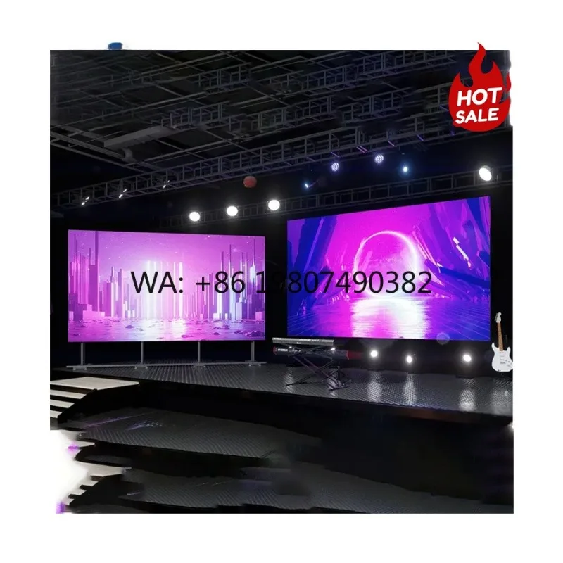 

3840Hz High Refresh Modular LED Display Screen P2.6 P2.9 P3.9 Full Color Indoor Outdoor Church Stage Event Rental LED Video Wall