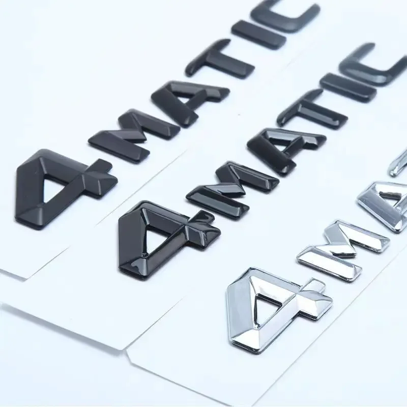 

3D ABS Logo 4MATIC Emblem Car Trunk Badge For Mercedes AMG E C S GLC GLA GLS CLA W204 W205 W212 X156 4 Matic Sticker Accessories