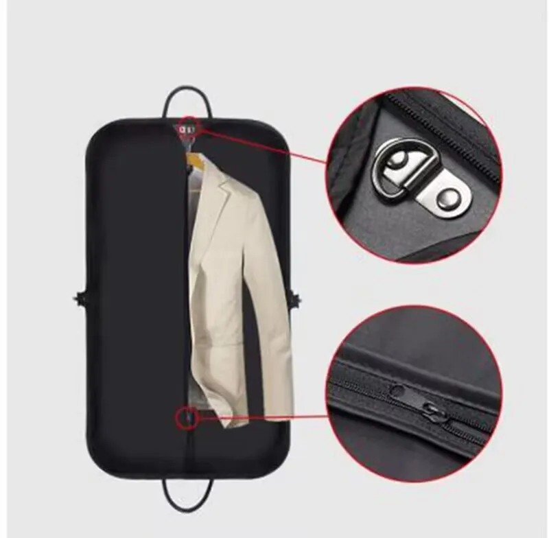 JXSLTC Business-Tasche für Herren, Business-Anzug, D' Wasseranzug, Nylontasche, Reiseanzug-Aufbewahrungstasche, geeignet für Anzug-Hängetasche – Detail 6