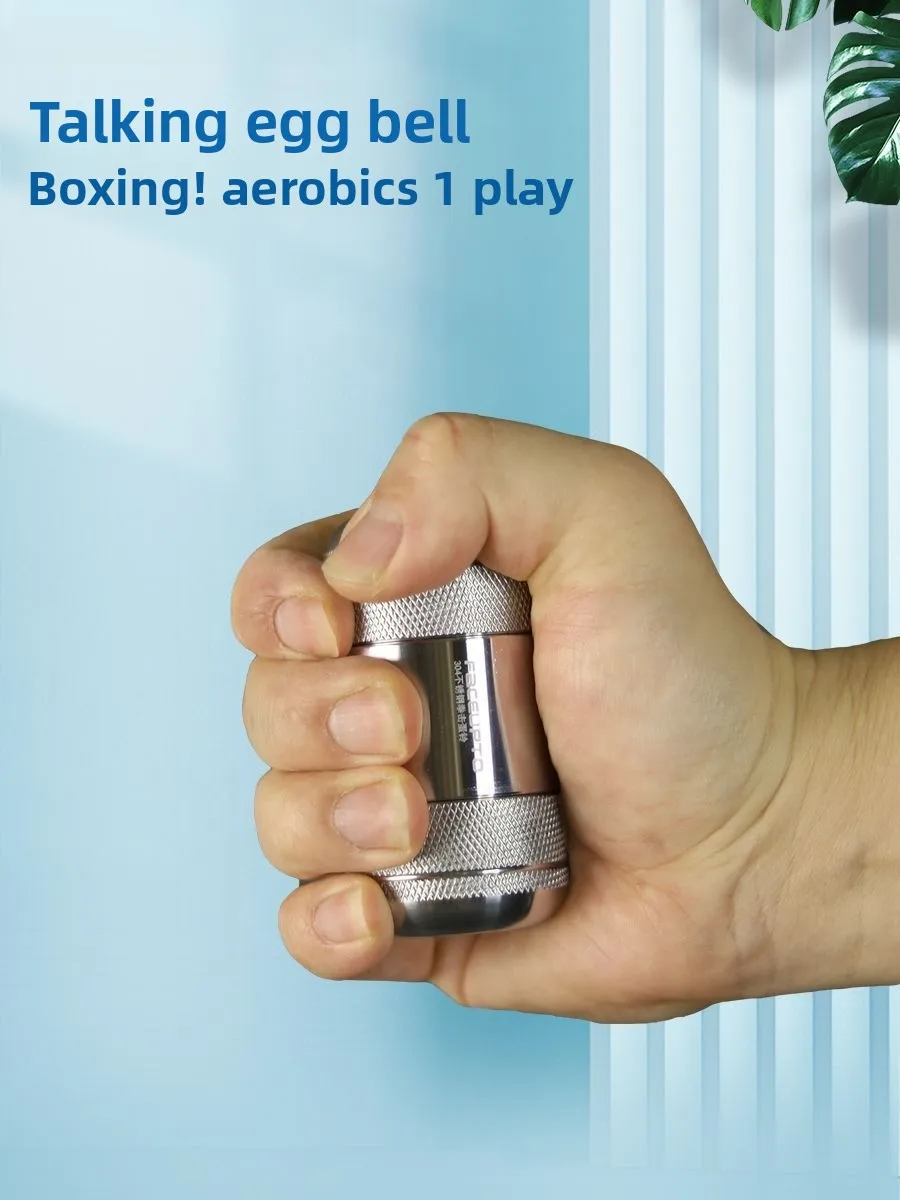 Stainless Steel Boxing Dumbbells Air Strike Egg Bells Jump Exercises Fat Reduction Fitness Carry Small Dumbbells