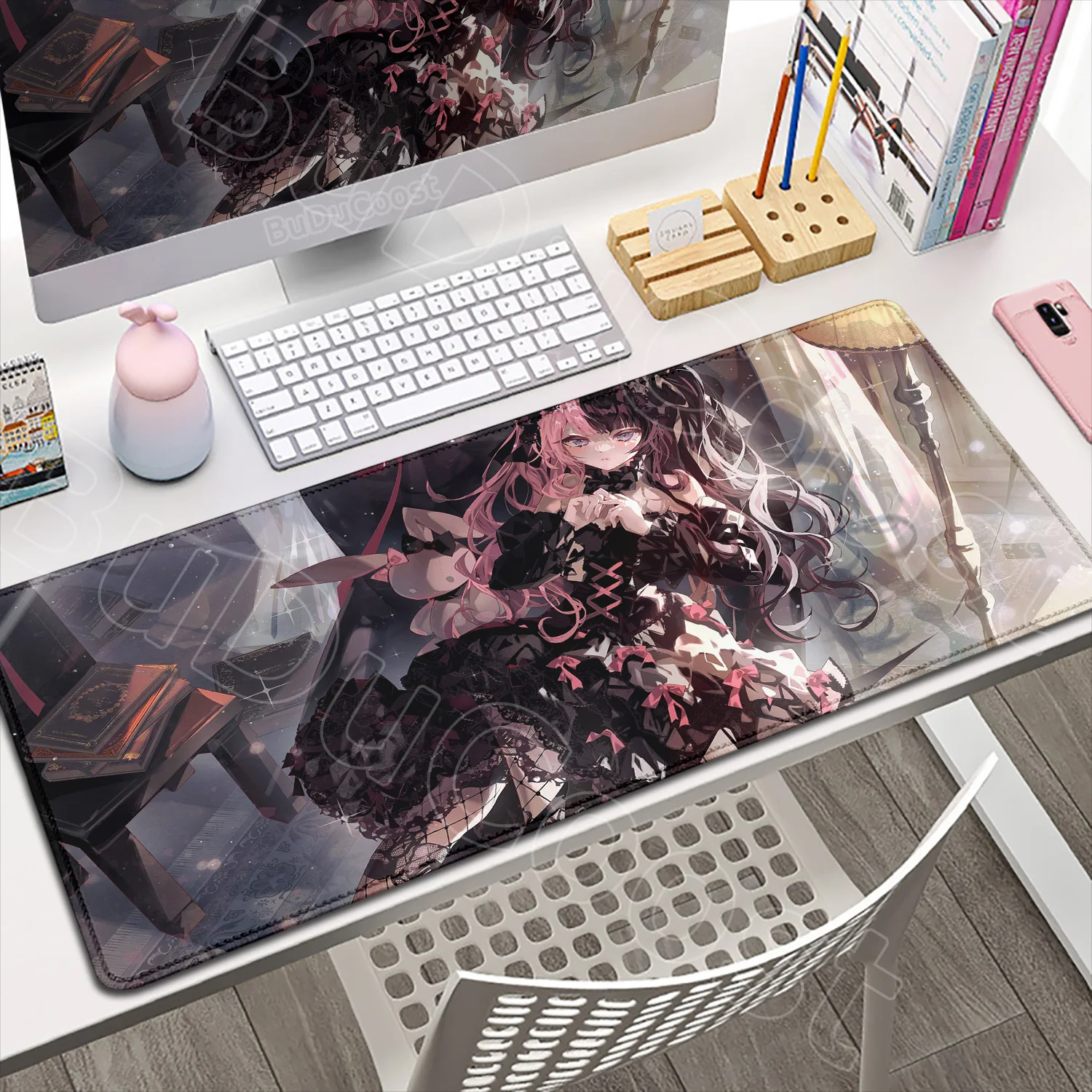 Anime Gamer Computer-Tastaturmatte VSPO Hinano Tachibana Mauspad, rutschfester Gummikanteneinsatz, Speed-Laptop-Unterlage, Gummi-Zubehör – Detail 14