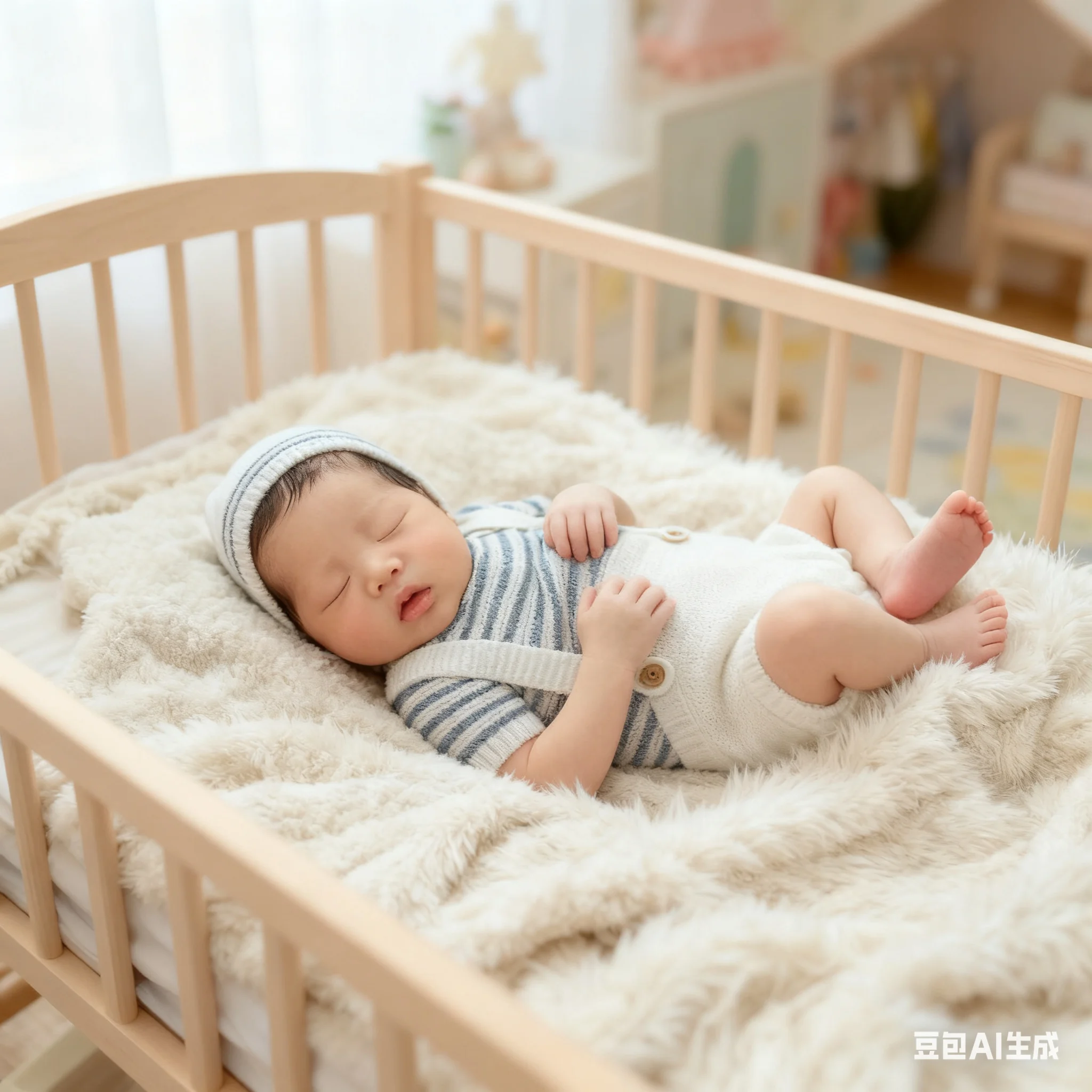 QX2D Newborns Photo Props Clothing Set with Soft Fabric Includes Hat Top and Bottoming Strap Pants for Pictures Taking