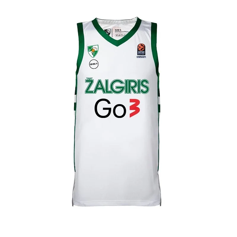 White Zalgiris Kaunas eurolega Gsa T-shirt