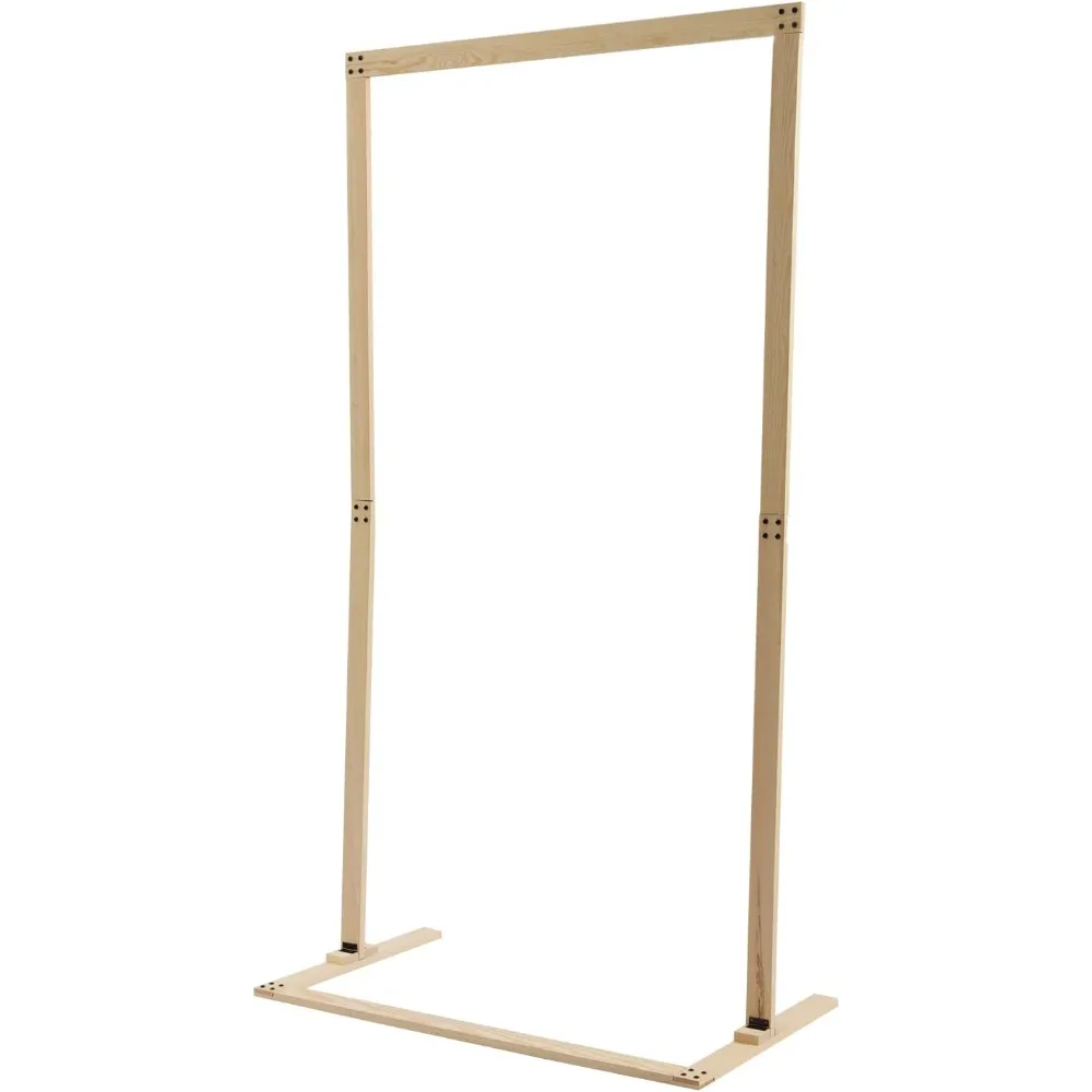 

7-футовая деревянная подставка для свадебной арки, квадратная деревянная арка, свадебная беседка, подставка для фона, рамка, арка для цветочного сада для вечеринки в помещении и на открытом воздухе Ga