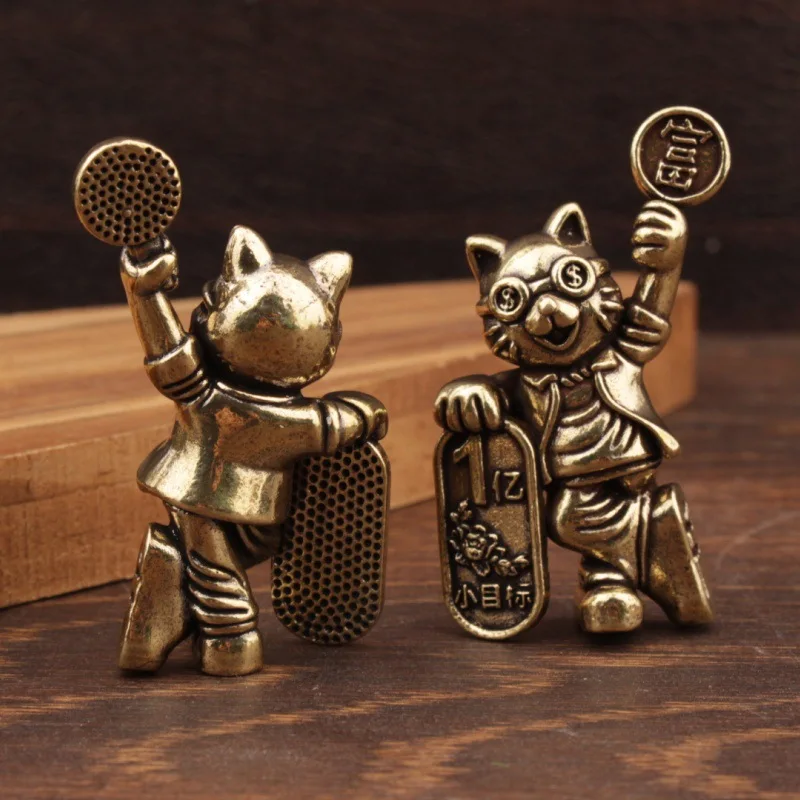 Lucky Cat Ornament One Million Small Target Cartoon Lucky Cat Desktop