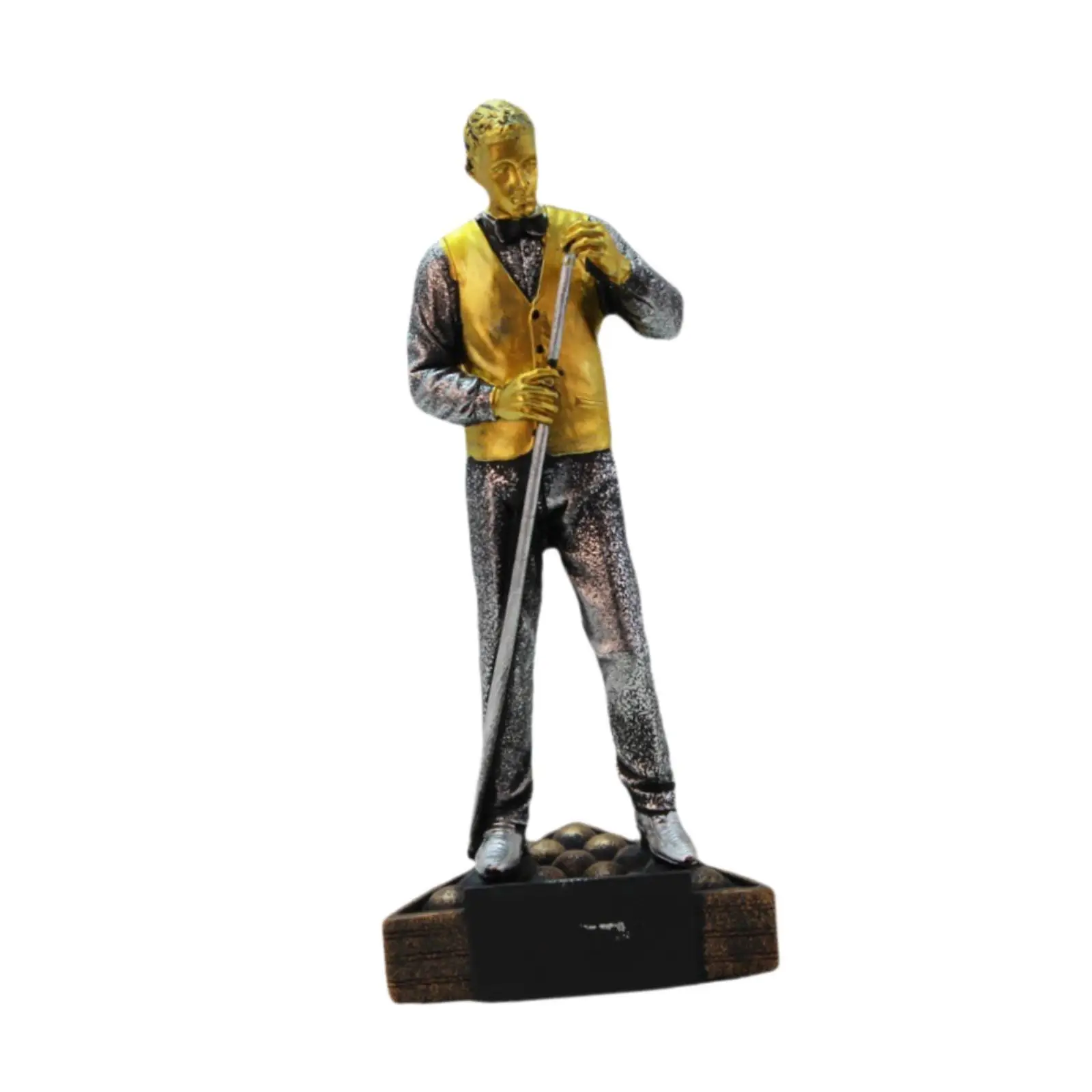 Trophée de récompense de billard, Figurine de joueur de billard pour bibliothèque et salon