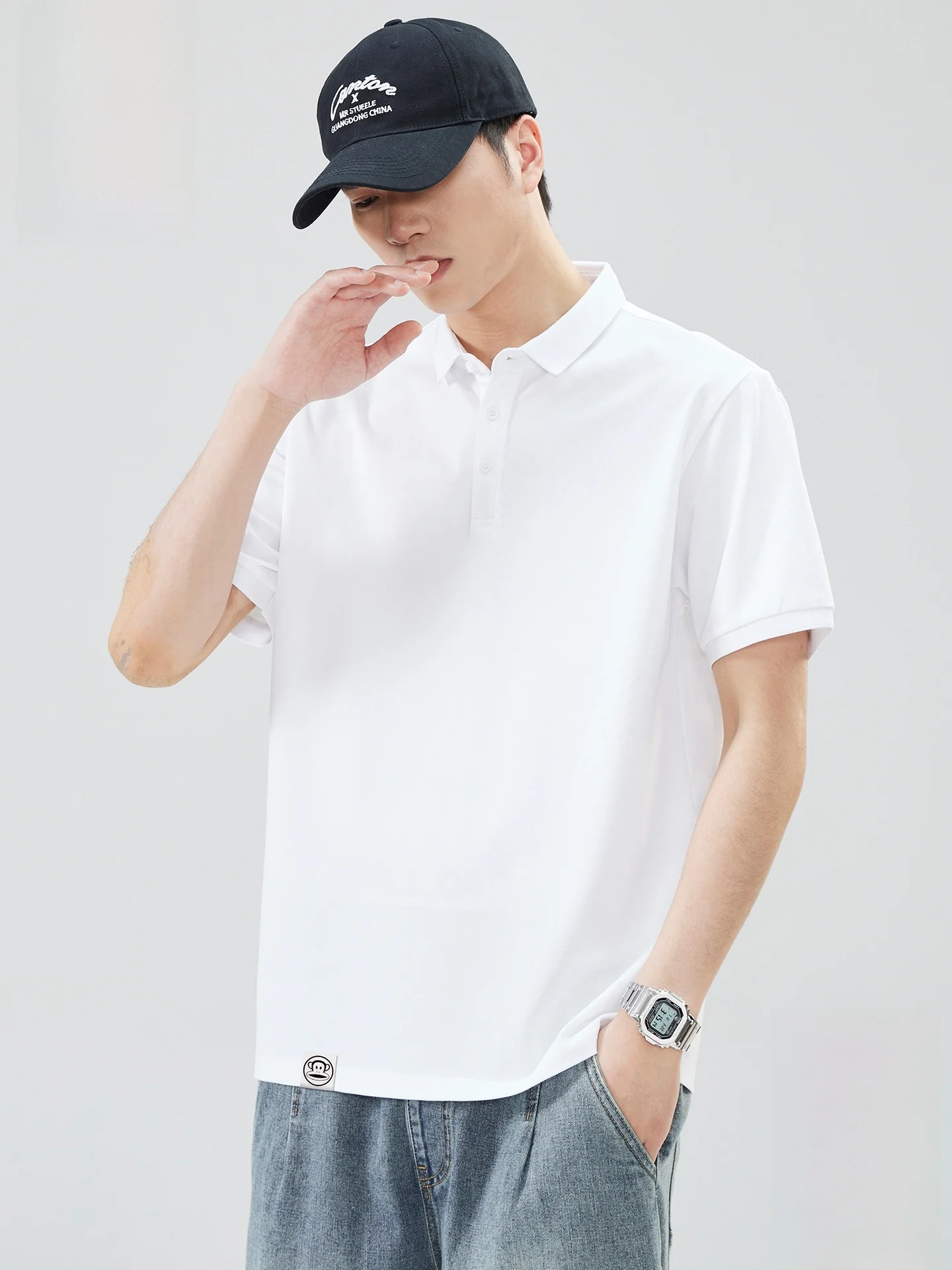 

Футболка Paul Frank Large-Mouth Monkey Color с коротким рукавом, летняя, тонкая, свободного кроя, белая, молодежная, повседневная, модная