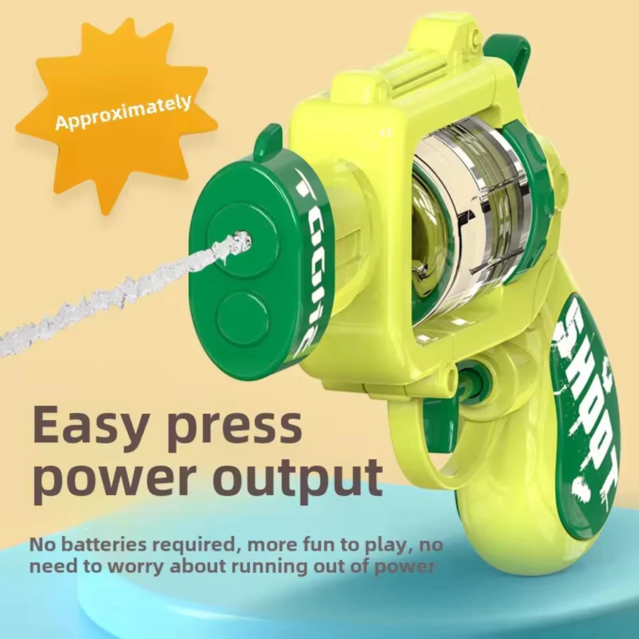 Revolver Water Gun Squirt Toy Cute Water Spray Gun Swimming Pool Soaker Squirt Guns for Kids Boys Girls