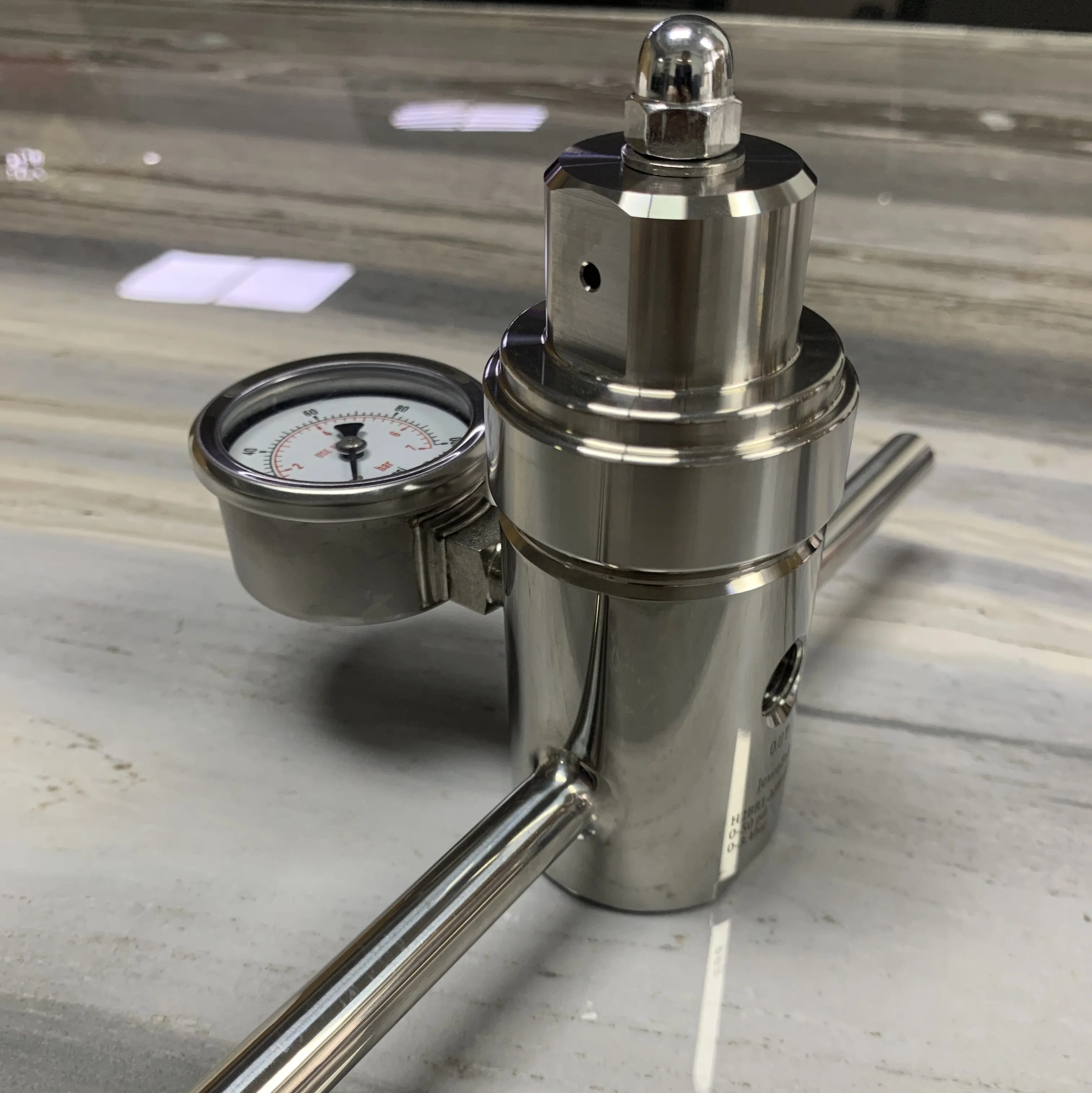 Steam Heating Regulator 316 Stainless Steel Inlet 1/2 Inch FNPT Outlet 1/2 Inch FNPT Maximum Pressure 100 Bar, Industrial Gas