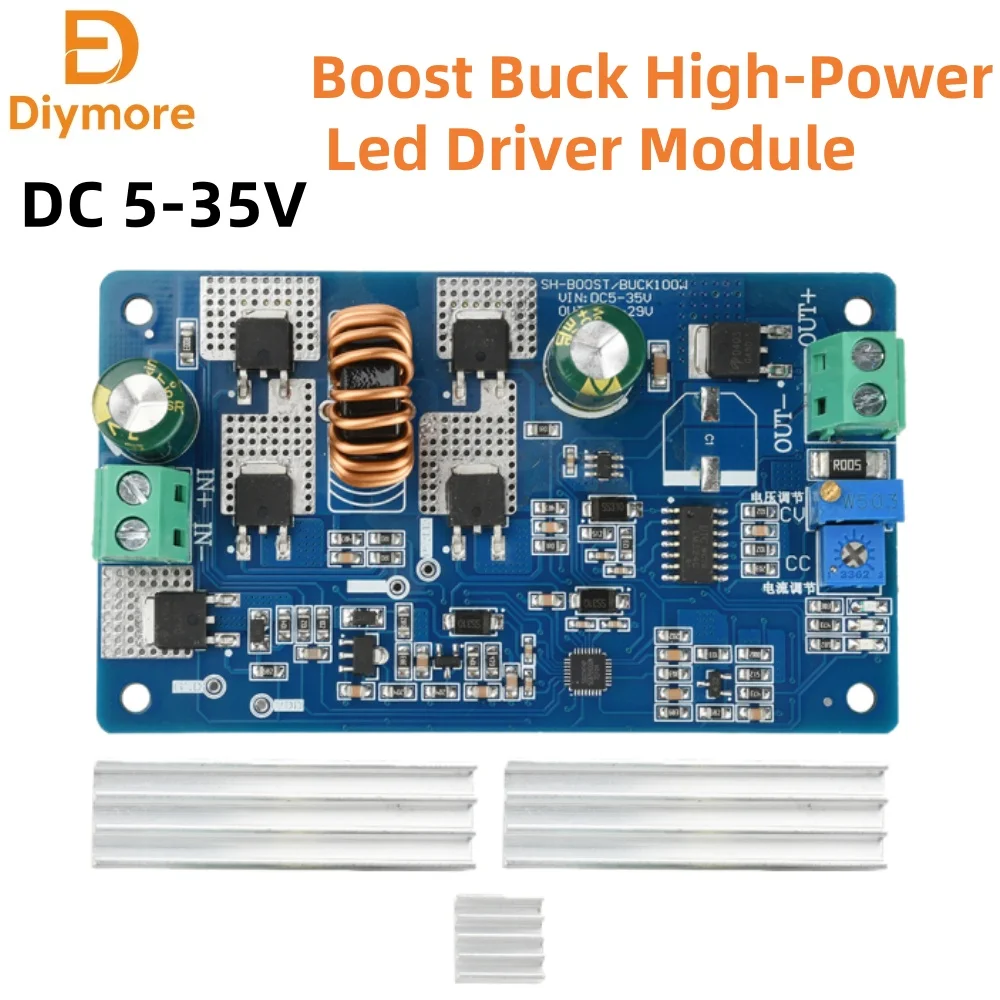 Dc 5-35v 10a Max Automatic Boost Buck High-Power Constant Voltage Constant Current Battery Charging Led Driver Module