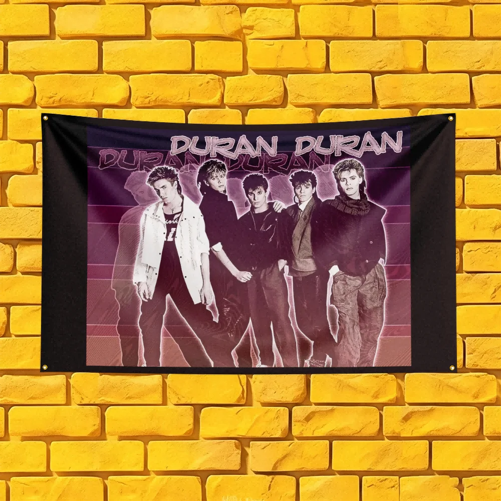 Duran Duran Inspired Rock Band Flag 3x5 FT Polyester Banner For Man Cave Wall Decor Fan Gift