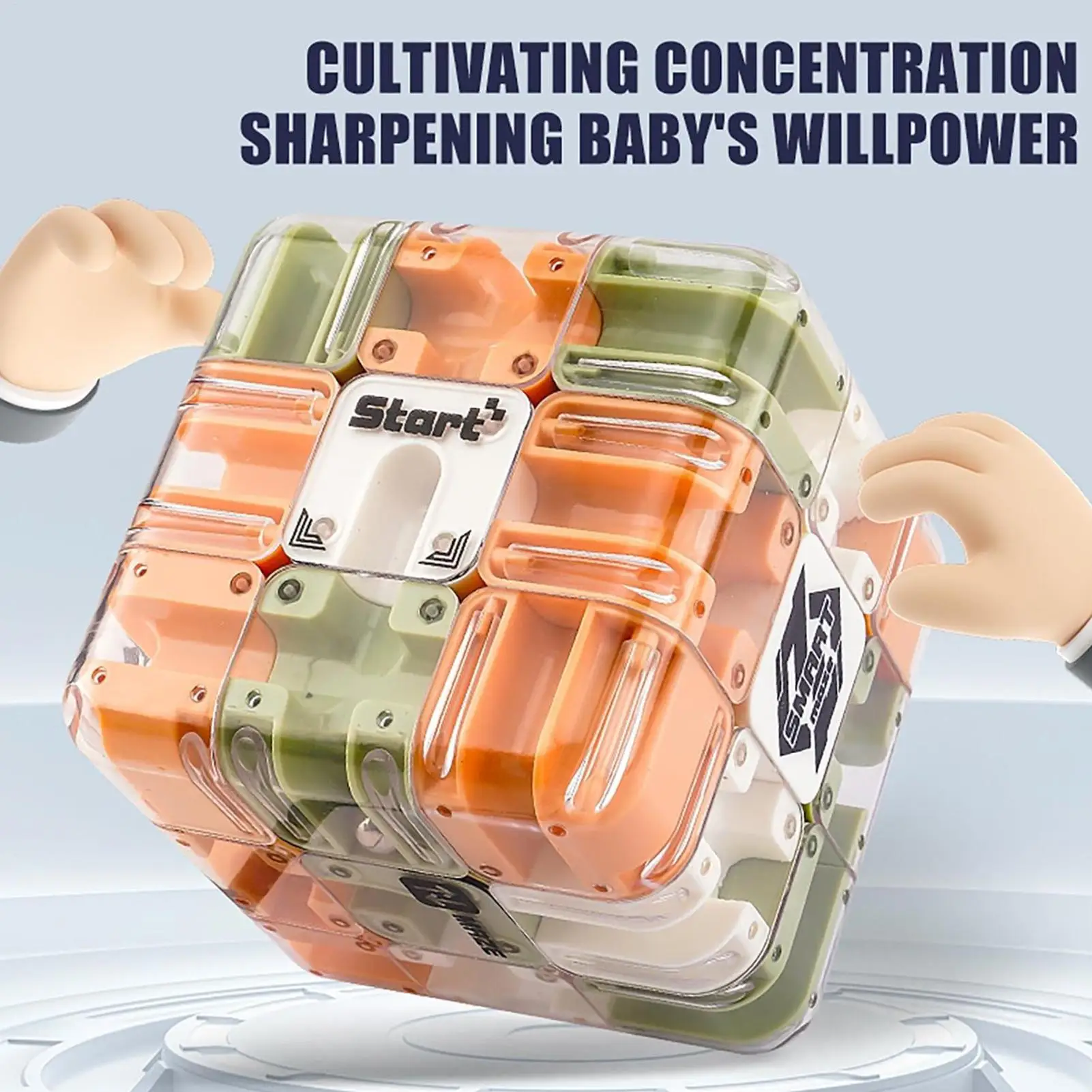 3D-Labyrinth-Würfel, logisches Denken, Labyrinth-Puzzle-Würfel, Bildung, Zappeln, Stressabbau, Spielzeug, Antistress, lindert Angstzustände