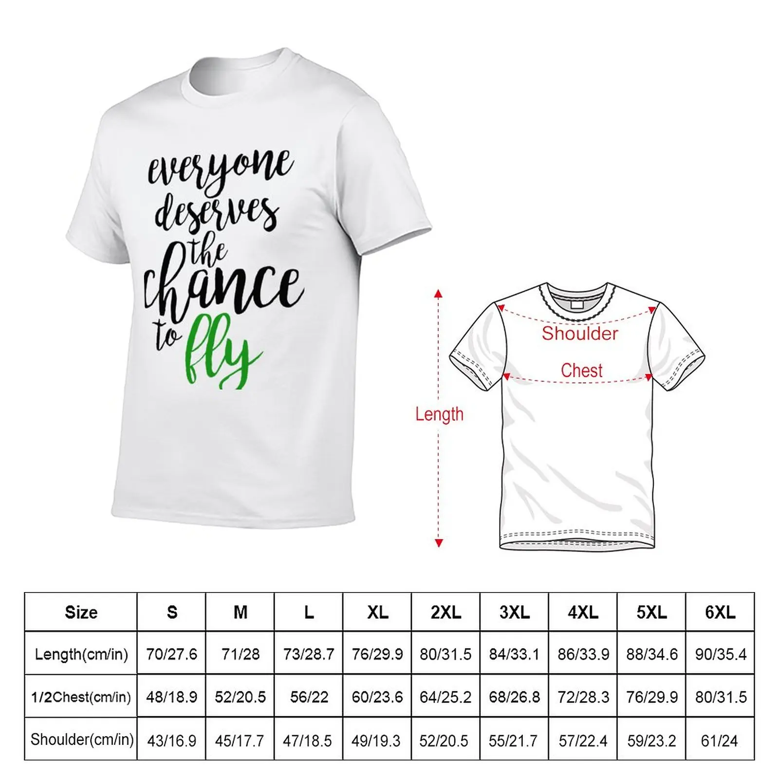 everyone deserves the chance to fly - wicked T-Shirt quick drying plus size tops cute clothes blacks men clothing