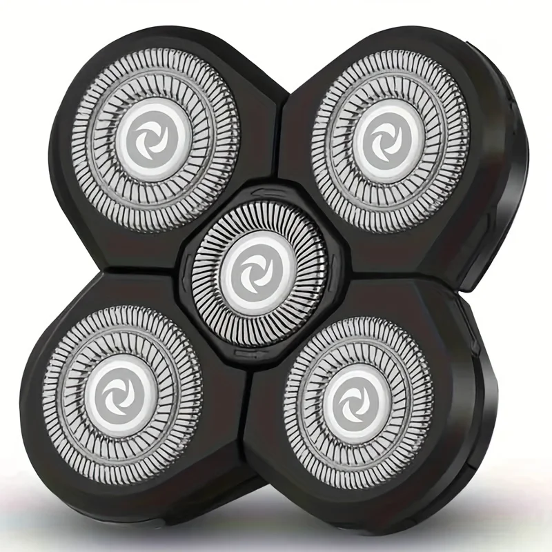 Shaver Replacement 5 Heads 5Razor Head Shaver Head 5 Head Beard Cutter Blade Compatible With Most Rotary Shavers