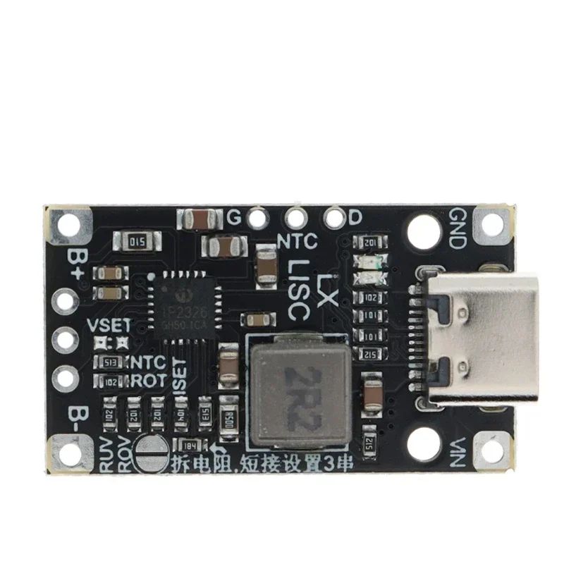 PLR Lithium Battery Charging Boost With Balanced Support Fast Charge Indicator 2S 3S Type-C USB BMS 15W 8.4V 12.6V 1.5A