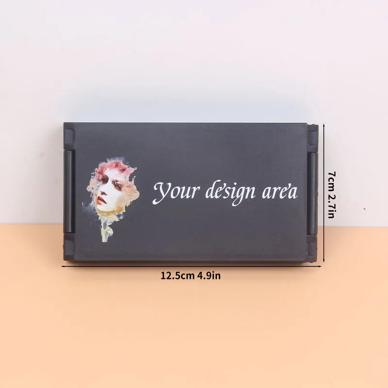 Personalized Customized Multi-Angle Three-Fold Four-Way Mirror Casual Portable Mirror Portable Folding Makeup Travel Gift