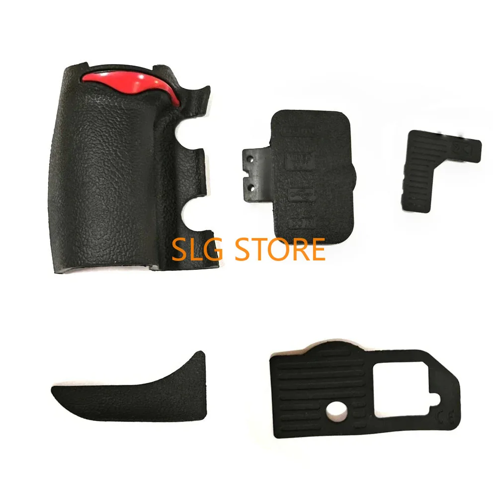 

New A Set of 5 Pieces for Nikon D700 Body Hand Grip Rubber Bottom Rear Thumb Cover USB Leather Shell With Adhesive Tape Part
