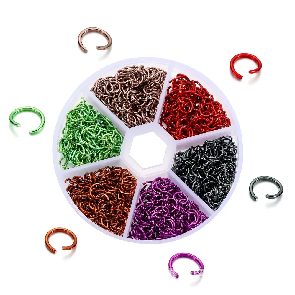 1080pcs Colorful Jump Rings for Jewelry Making