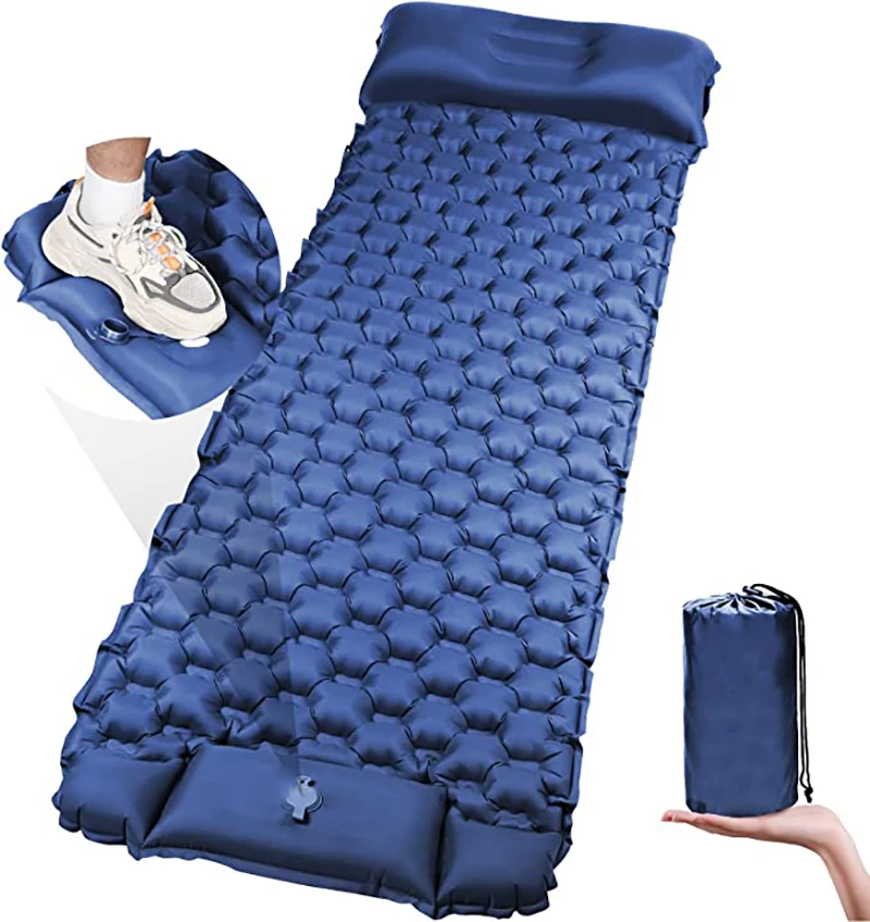 

Outdoors Sleeping Pad Ultralight Inflatable Sleeping Pad For Camping Built-in Pump Ultimate For Camping Hiking Air Mattress