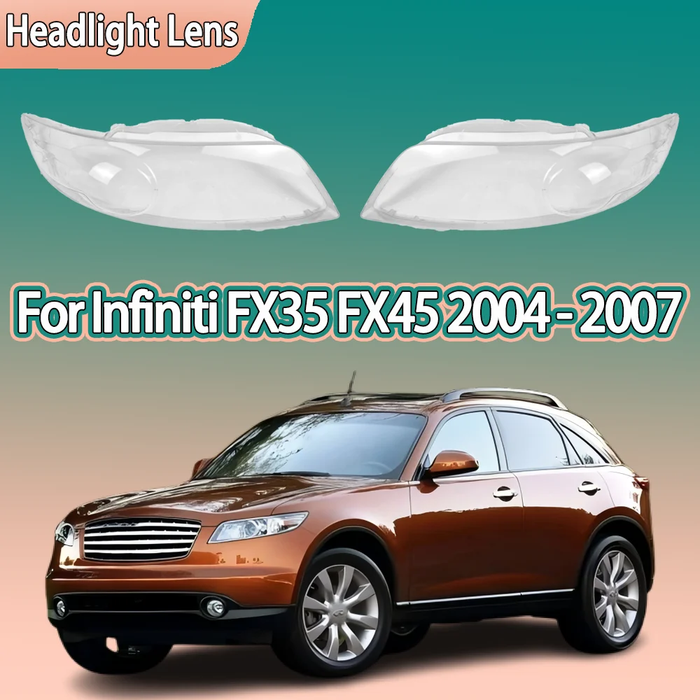 

Headlight Cover Transparent Lampshade Headlamp Shell Replace Original Lens Plexiglass For Infiniti FX35 FX45 2004 2005 2006 2007
