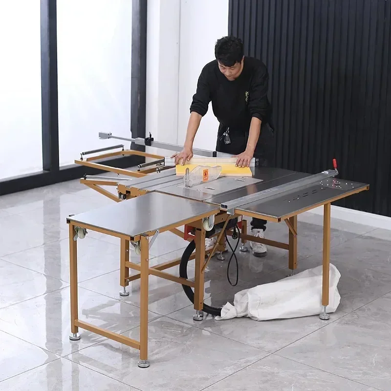 2025 Woodworking Saw Table Folding Woodworking Workbench Sliding Table Saw Precision Dust-free Wood Manual Cutting Machine